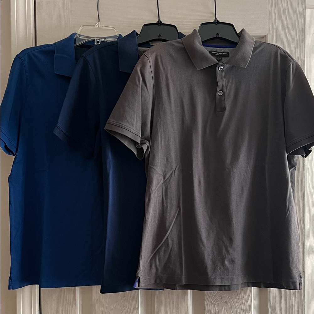 Banana Republic Polo Shirts - Charcoal and Navy